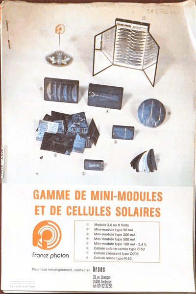 Couverture — Gamme de Mini-Modules et de Cellules solaires