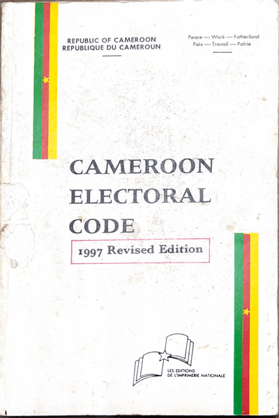 Couverture — Code Electoral Camerounais/ Cameroon Eletroral Code