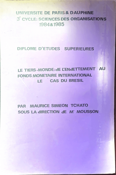Couverture de La CEE et le Tiers Monde (1ier)
