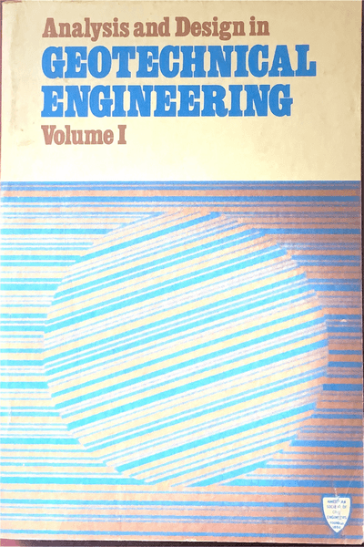 Couverture — Analysis and design in geotechnical engineering Volume 1