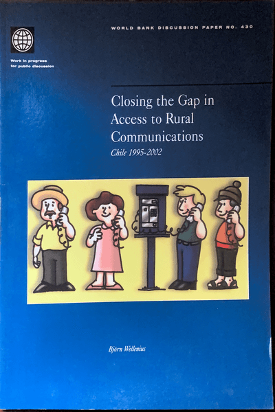 Couverture — Closing the Gap In access to rural cmmunications chile 1995-2002