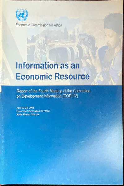 Couverture — Information as an economic resource