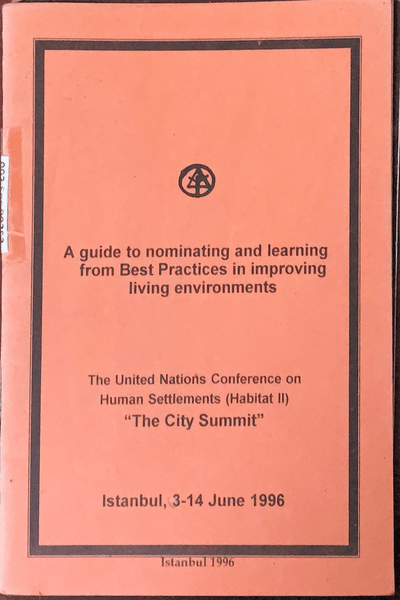 Couverture — A guide to nominating and learning from Best Practices in improving living environments