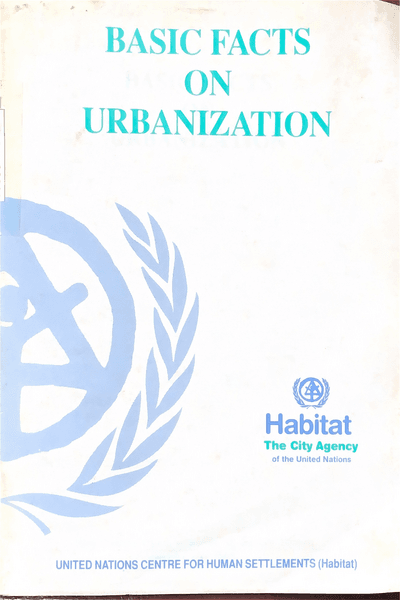 Couverture — Basic Facts On Urbanization