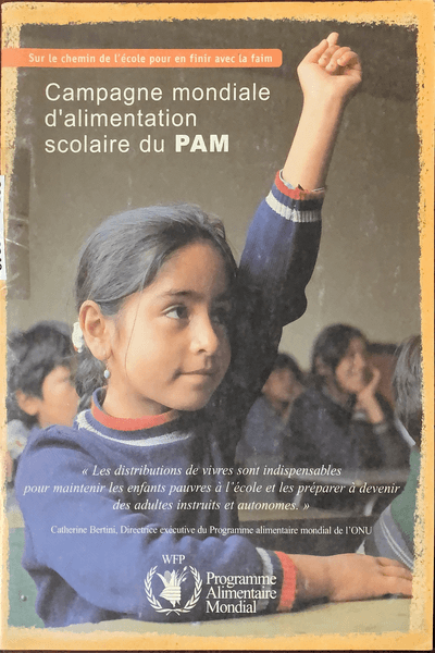 Couverture — Campagne mondiale d'alimentation scolaire du PAM