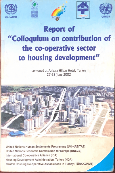 Couverture — Report of "Colloquium on contribution of the co-operative sector to housing development"