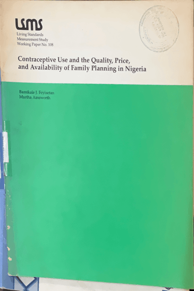 Couverture — Patterns of commercial woodfuel supply, distribution and use in the city and province of Cebu, Philippines