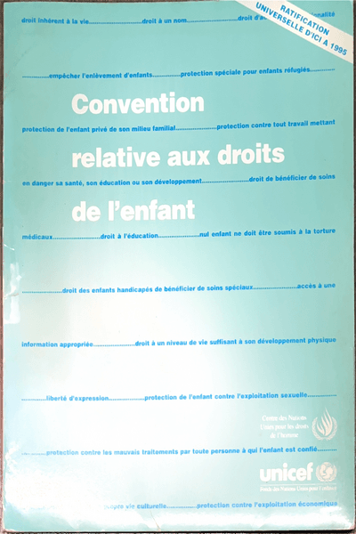 Couverture — Convention relative aux droits de l'enfants