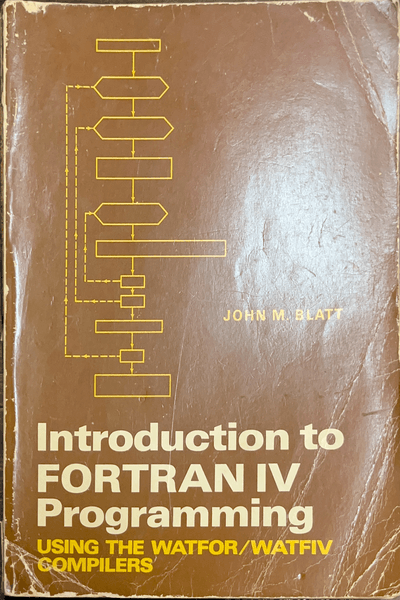 Couverture — Introduction to FORTRAN IV Programming - Using the WaATFOR/WATFIV compilers